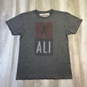 Roots of Fight Bloodline Shirt Mens Small Gray Muhammad Ali Rumble Short Sleeve